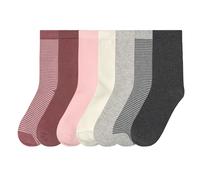 esmara® Lot de 7 paires de chaussettes fille (rose/blanc/gris, 39-42)