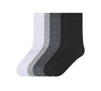 esmara® Lot de 7 paires de chaussettes garçon (blanc/gris/gris foncé/noir, 39/42)