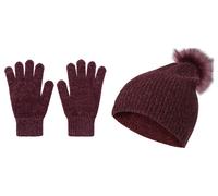 esmara® Parure gants et bonnet (Taille unique, violet)