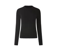 ESMARA® Pull en maille côtelé femme (noir, XL (46/48))