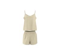 ESMARA® Pyjashort en mousseline pour femme (jaune, M (38/40))