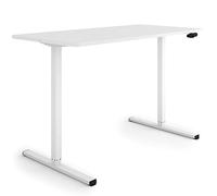 ESMART ETM-120WW 120x60 cm Blanc - Bureau Assis-Debout Ergonomique Réglable en Hauteur manuellement en continu 72-117 cm Plateau de Bureau Montage Rapide