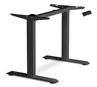 ESMART ETX-121B Noir - Cadre de Bureau Ergonomique à Hauteur réglable électriquement en continu 71-121 cm 3X Mémoire Rappel d'activité Démarrage/arrêt en Douceur