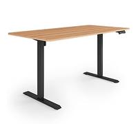 ESMART ETX-121BM 160x80cm Décor érable Bureau Ergonomique Assis-Debout Réglable électriquement en Hauteur 73,5-123,5 cm 3 x Mémoire Rappel d'activité Démarrage/arrêt en Douceur Montage Rapide