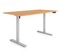 ESMART ETX-121GM 160x80cm Décor érable Bureau Ergonomique Assis-Debout Réglable électriquement en Hauteur 73,5-123,5 cm 3 x Mémoire Rappel d'activité Démarrage/arrêt en Douceur Montage Rapide