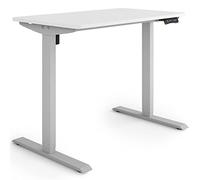ESMART ETX-121GW 100x60cm Blanc Bureau Ergonomique Assis-Debout Réglable électriquement en Hauteur 73,5-123,5 cm 3 x Mémoire Rappel d'activité Démarrage/arrêt en Douceur Montage Rapide