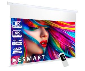 ESMART Pro MIMOTO Écran Moteur 237 cm (203 x 114 cm 16:9) Tissu: Acoustique