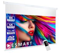 ESMART Professionnel MIMOTO ACOUSTIQUE Écran de Projection Moteur 244 x 137 cm (110"") 16:9 | Télécommande programmable