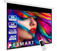 ESMART Professionnel MIMOTO Écran de Projection Moteur 159 cm Image 122 x 91 cm (60") 4:3 | Télécommande programmable | Écran de Moteur d'écran de Projection de projecteur électrique de cinéma Maison