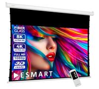 ESMART Professionnel TATENSO Écran de Tension de Projection Moteur 160 x 90 cm (72") 16:9 | Télécommande programmable | Cinéma Maison écran de Projection électrique Écran de Tension du Moteur LCD LED