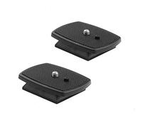 Esme Lot de 2 têtes de trépied universelles à dégagement rapide pour trépied Velbon CX, Sony VCT Series, Amazon Basics 152,4 cm - Noir