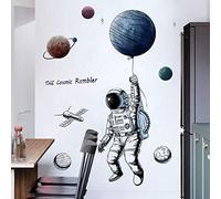 Esmee 3D Astronaute Autocollant Mural Comme Decoration Murale Pour Chambre A Coucher Salon Chambre D'enfant, Art Bricolage Decoration Murale Stickers Muraux