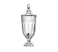 Distributeur de Boissons en Verre Bocal en Verre Seau à Boissons en Libre-Service Cafetière à Infusion Froide Pot à thé Solaire Bouteille de jus en Cristal en Relief