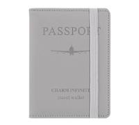 esmen Étui de Protection for Passeport, Porte-Cartes, Rangement for Cartes d'identité, bancaires, Voyage à l'étranger, étui Portefeuille for(Grey)