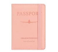 esmen Étui de Protection for Passeport, Porte-Cartes, Rangement for Cartes d'identité, bancaires, Voyage à l'étranger, étui Portefeuille for(Roze)