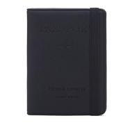 esmen Étui for Passeport en Cuir synthétique, Multifonction, Housse de Protection, Sac Rangement, Ultra Fine(Svart)