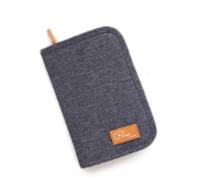 esmen Étui for Passeport, Sac de Rangement for Billets d'avion, à Documents Portable Multifonctionnel Grande capacité(Navy Blue,13 * 17cm)