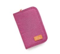 esmen Étui for Passeport, Sac de Rangement for Billets d'avion, à Documents Portable Multifonctionnel Grande capacité(Navy Blue,13 * 22cm)