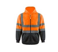esmen Gilet de sécurité réfléchissant Haute visibilité, Combinaison de Travail for Homme, vêtements de sécurité for la Construction et Les activités de Plein air(Oranje,2XL)