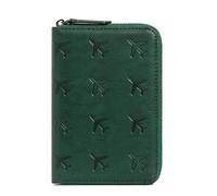 esmen Passoport Housse de passeport avec fermeture éclair pour passeport - Portefeuille intégré pour carte d'identité - Organiseur de passeport pour avion, vert foncé