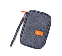 esmen Passoport Housse pour passeport Sac de rangement pour billets d'avion Housse de protection Voyage à l'étranger Portable Multifonctionnel Grande Capacité Document Sac Passeport, gris, 13*17cm