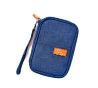 esmen Passoport Housse pour passeport Sac de rangement pour billets d'avion Housse de protection Voyage à l'étranger Portable Multifonctionnel Grande Capacité Document Sac Passeport, bleu marine, 13