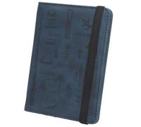 esmen Protège-Passeport du Moyen-Orient, de l'Arabie Saoudite, Qatar, l'architecture, des Animaux, Billets, Un Ensemble passeports antimagnétiques(Donker Blauw)