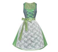 esmen Robe Oktoberfest for femme, gilet vert délavé et jupe à tournure avec détails en dentelle, style vestimentaire traditionnel Chemises basses(M)