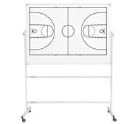 esmen Tableau Blanc de Football à roulettes pour entraîneurs, Grand Tableau Tactique de Football Professionnel, Utilisation Double Face, équipement d'entraînement avec Support