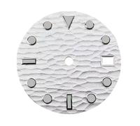 esmen UAE Accessoire de Montre à Cadran Lumineux Vert for mouvements NH35/NH36/4R/7S, sans Logo Kits et Outils de réparation(Silver)