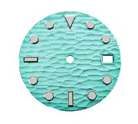 esmen UAE Accessoire de Montre à Cadran Lumineux Vert for mouvements NH35/NH36/4R/7S, sans Logo Kits et Outils de réparation(Groen)