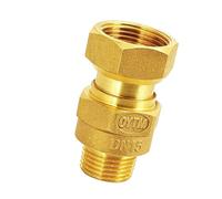 esmen UAE Clapet Anti-Retour en Laiton pour Compteur d'eau, vanne unidirectionnelle Tout cuivre 3/4", 1", 1¼" pré/Post Compteur, Haut débit Raccord Rapide(1'' B)