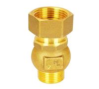 esmen UAE Clapet Anti-Retour Vertical Haute capacité en Laiton, vanne Anti-Reflux Type Union pour Conduite d'eau 3/4" ou 1", Filetage Interne/Externe Raccord Rapide(3/4'' Inner to Outer)