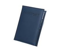 ESMENATZLS 1 étui de protection universel en cuir synthétique pour passeport de voyage, noir foncé, Taille unique