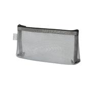 ESMENATZLS 1 pièce Simple Transparent Portable Mesh Sac à Stylo Sac Bureau Étudiant Crayon Cas Fournitures Scolaires Boîte à Stylo Sac de Rangement de Bill, Gris, Taille unique, seize if grey, One