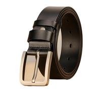 ESMENATZLS Ceinture tendance en alliage PU avec boucle ardillon pour homme - Ceinture de loisirs - Hiver - Noir, Noir , 115 cm