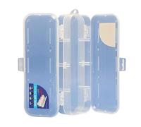 ESMENATZLS Kawaii Clear Pencil Case Double Couche Multifonctionnel Kids Pen Boîte à Crayons Créative Bureau École Grande Capacité Organisateur de Rangement, Trousse Créative, Taille Unique, Trousse