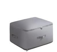 ESMENATZLS Lot de 2 organiseurs à auto-compression, sacs pour économiser de l'espace, sacs d'emballage de compression, sacs de rangement pour vêtements, couvertures scellées sous vide (gris, L)