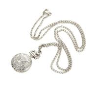 ESMENATZLS Petite montre de poche vintage steampunk à quartz avec chaîne creuse en forme de cœur et collier en alliage de couleur bronze, cadeau pour homme, chouette, taille unique