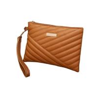 ESMENATZLS Sac à bandoulière portable en cuir élégant pour femme, marron, Taille unique