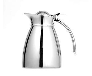Esmeyer 305-076 Pichet Isotherme Empire, Double paroi 18/8, incassable Contenu : 0,6 L, Passe au Lave-Vaisselle, Acier Inoxydable, Argent