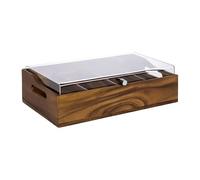 Range Couverts Bois avec Couvercle 510x280 mm
