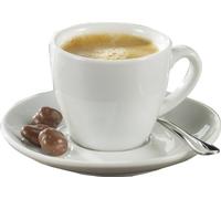 ESMEYER - TASSES BISTRO "ESPRESSO", PORCELAINE BLANCHE PACK 6