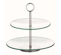 Esmeyer COOKIE, plateau à 2 étages, en verre transparent, 199-618