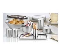 Plateau de service VISTA, rectangulaire, argent