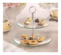 ESMEYER Présentoir à étages en verre 'COOKIE', 2 étages
