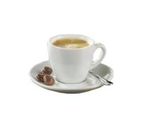 ESMEYER - TASSES BISTRO "ESPRESSO" , PORCELAINE BLANCHE PACK 6 G