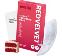 ESMILE - 28 Bandes Blanchissantes Dents Saveur Red Velvet - Blanchiment Dentaire Professionnel à Domicile - Kit Blanchiment Dentaire 14 Traitements Strips Bright White Bande