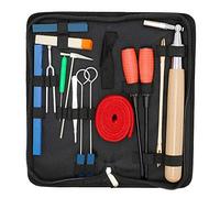 ESmoda Kit d'accordage de piano 16 pièces avec clé, marteau, sourdine, fourchette, tournevis, ceinture, pince à épiler