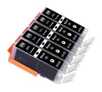 ESMONLINE Cartouches d'encre XL pour Canon PGI 570 CLI 571Pixma TS 5050 5051 5053 5055 6050 6051 6052 8050 8051 8052 8053 9050 9055 en Remplacement de PGI-570 Lot de 5. - Noir